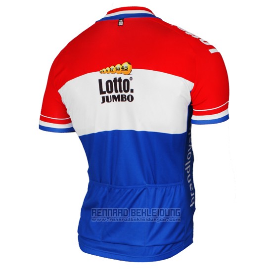 2017 Fahrradbekleidung Lotto NL-Jumbo Champion Niederlande Trikot Kurzarm und Tragerhose